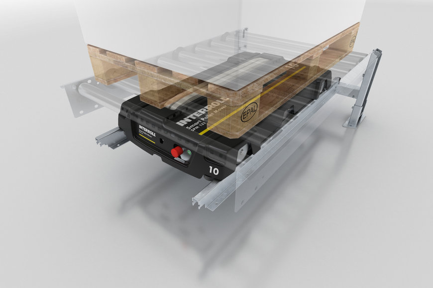 Nuevo transportador inteligente de paletas de Interroll para potenciar el rendimiento en la logística de fabricación